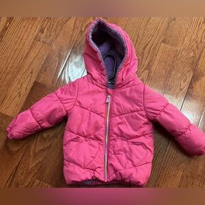 London Fog Pink Jacket with Purple Fleece Lining